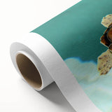 Art deco poster featuring a serene Quintana Roo scenery in pastel shades on rolled canvas, suitable for dining room walls.