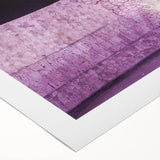 Art deco poster featuring a serene Yucatan landscape in muted green and blue tones on rolled canvas.