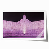 Extra large rolled print of Yucatan scenery with vibrant floral elements, ideal for art wall dining room.