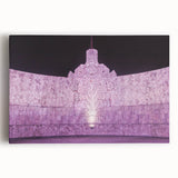 Black and white photograph of Yucatan scenery on stretched canvas, ideal for kitchen wall art.
