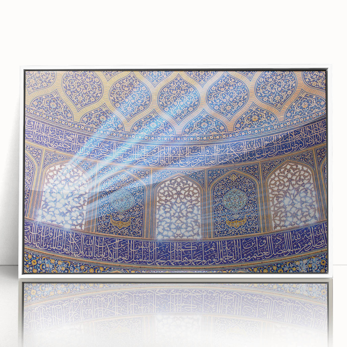Acrylic print of a Middle Eastern Iranian scenery in subdued earth tones, ideal for modern art wall decor.