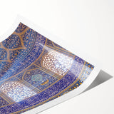 Extra large wall art featuring line art flowers in muted earth tones on a rolled print, suitable for large living room decor.