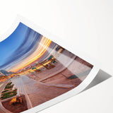 Extra large wall art featuring line art flowers in soft pastel hues on a rolled canvas, suitable for large living room decor.