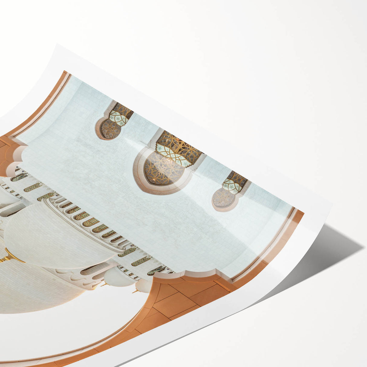 Extra large wall art featuring line art flowers in muted colors on a rolled print, ideal for large living room decor.