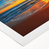 Art deco poster of Bora Bora with vivid blue and green colors on rolled canvas, suitable for dining room wall.