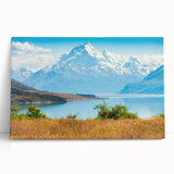 Black and white photograph of Canterbury, New Zealand on stretched canvas, ideal for kitchen wall art.