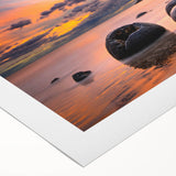 Art deco poster featuring Otago, New Zealand scenery in muted earth tones on rolled canvas.