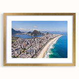 Extra large abstract art print of a textured Brazilian scenery in muted earth tones on a framed canvas.