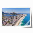 Extra large rolled print of a vibrant Brazilian landscape with lush greenery and floral elements.