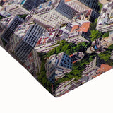 Large art of a Brazilian landscape in black and white on stretched canvas, suitable for bedroom wall decor.