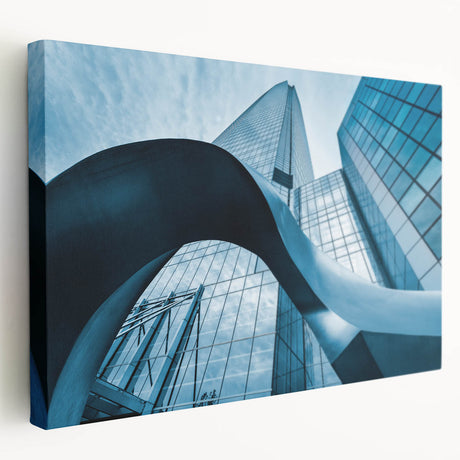Large canvas print depicting the Santiago, Chile skyline in muted earth tones, ideal for kitchen wall art.