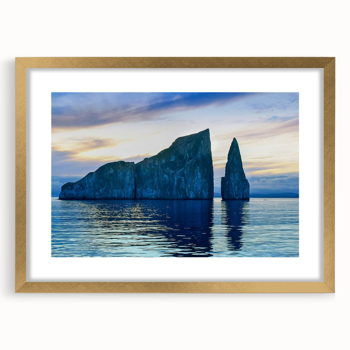 Extra large abstract art print of a textured South American scenery, in muted earth tones on a framed canvas.