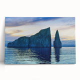 Black and white wall art of Galapagos scenery on stretched canvas, suitable for kitchen or bedroom.