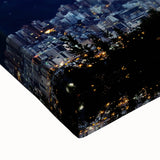 Large art of a black and white Ecuadorian landscape on stretched canvas, ideal for bedroom wall decor.