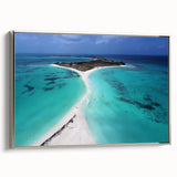 Framed canvas landscape art painting featuring a vintage-style scenic view of Venezuela.