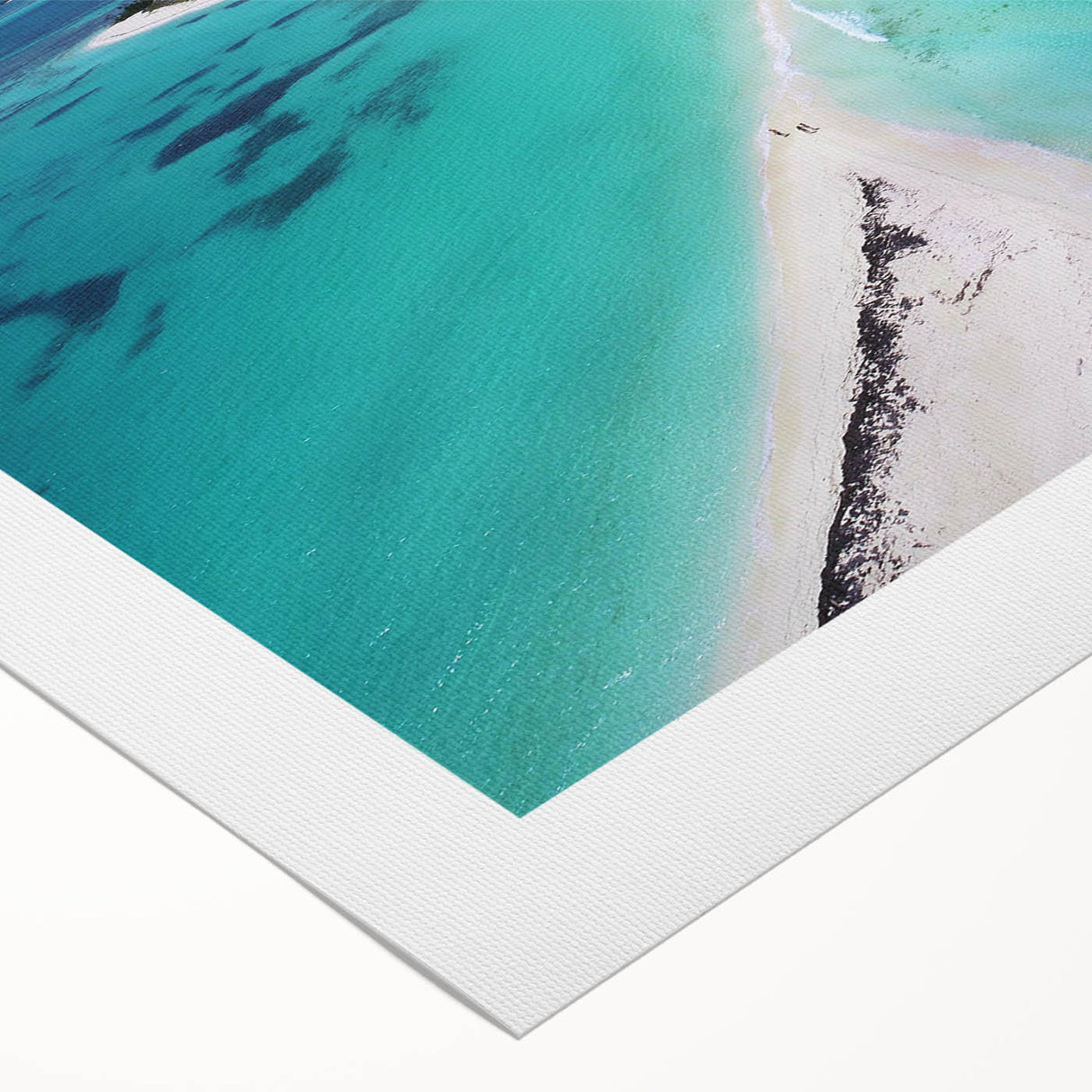 Art deco poster of a Venezuelan landscape in muted earth tones on rolled canvas, ideal for dining room wall art.