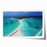 Extra large rolled print of a Venezuelan landscape, featuring vibrant green and blue tones, ideal for art wall dining room.