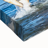 Large art of Denali, Alaska in black and white on stretched canvas, ideal for bedroom wall decor.