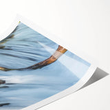 Extra large wall art featuring line art flowers on a rolled print, with muted earth tones, ideal for large living room decor.