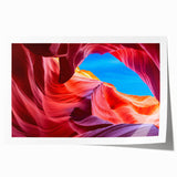 Extra large rolled print of Antelope Canyon in Arizona, featuring warm earth tones, ideal for art wall dining room.