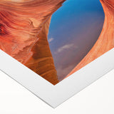 Art deco poster of Arizona's Coyote Buttes in earth tones on rolled canvas, suitable for dining room wall art.