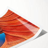 Extra large wall art featuring a rolled print of Coyote Buttes in Arizona, ideal for large living room decor.