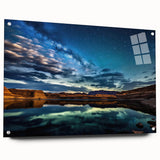 Acrylic print of Lake Powell, Arizona, featuring muted earth tones, ideal for dining room decor.