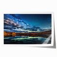 Rolled print of Lake Powell, Arizona, featuring serene blue and grey tones, perfect for art wall dining room.