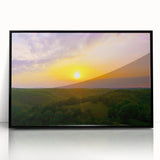 Large abstract wall art depicting Arkansas scenery in muted earth tones on a framed acrylic.