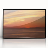 Large abstract wall art depicting Catalina, USA, in muted earth tones on a black framed acrylic.