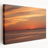 Large art print of Catalina, California scenery on stretched canvas, featuring vivid blue and green tones.