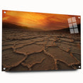 Acrylic print of Death Valley with earthy tones and realistic detailing, suitable for bedroom or dining room decor.