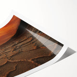 Extra large wall art of line art flowers in neutral tones on a rolled print, suitable for large living room decor.