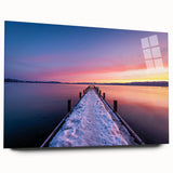 Acrylic print of Lake Tahoe with vivid blue and green tones, ideal for bedroom or dining room art.