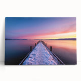 Black and white photo of Lake Tahoe on stretched canvas, ideal for kitchen wall art or bedroom decor.