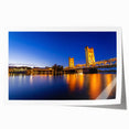 Rolled print of Sacramento scenery in muted earth tones, ideal for art wall dining room.