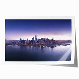Rolled print of San Francisco scenery in pastel shades, ideal for art wall dining room.