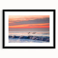 Abstract art print of Santa Barbara scenery in vibrant, colorful hues on a large textured canvas.