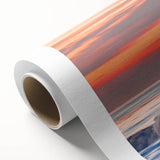 Art deco poster of Santa Barbara scenery in pastel shades on rolled canvas, ideal for nursery wall art.