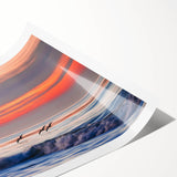 Extra large wall art featuring line art flowers in muted tones on rolled print, ideal for large living room decor.