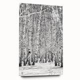 Large abstract depiction of Aspen, Colorado on acrylic glass, featuring earthy green and brown tones.