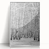 Acrylic print of Aspen, Colorado scenery in autumn, ideal for modern art wall decor in a nursery.