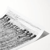 Extra large wall art featuring line art flowers in muted earth tones on a rolled canvas, ideal for large living room decor.