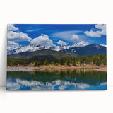 Black and white photo of Colorado Springs on stretched canvas, suitable as large kitchen wall art or for bedroom ambiance.