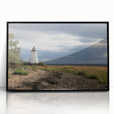 Large abstract wall art featuring a minimalist Connecticut scenery in black and white tones on a framed acrylic.