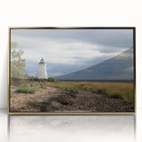 Large art print of a Connecticut landscape in muted earth tones on a framed acrylic, ideal for modern nursery decor.