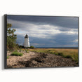 Black and white landscape art painting of Connecticut scenery on framed canvas, suitable for bedroom wall decor.