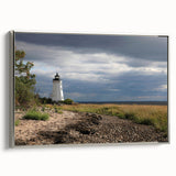 Landscape art painting of a Connecticut scenery on framed canvas.