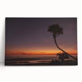 Large black and white stretched canvas of Daytona scenery, ideal for kitchen wall art or bedroom ambiance.