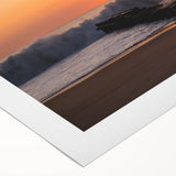 Art deco poster of Delaware scenery in muted blue and green tones on rolled canvas, suitable for dining room decor.